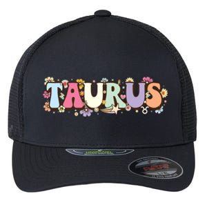 Retro Astrology Zodiac Sign April Or May Birthday Taurus Flexfit Unipanel Trucker Cap