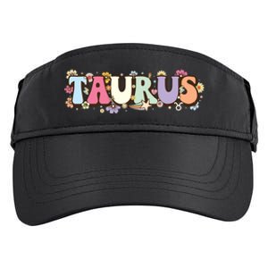 Retro Astrology Zodiac Sign April Or May Birthday Taurus Adult Drive Performance Visor