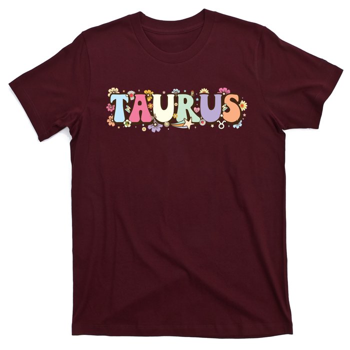 Retro Astrology Zodiac Sign April Or May Birthday Taurus T-Shirt