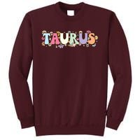 Retro Astrology Zodiac Sign April Or May Birthday Taurus Tall Sweatshirt