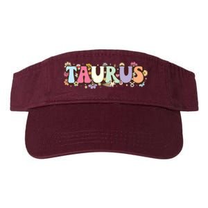 Retro Astrology Zodiac Sign April Or May Birthday Taurus Valucap Bio-Washed Visor