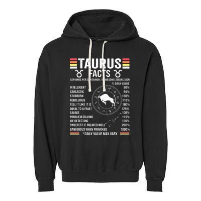 Retro Astrology Zodiac Sign April Or May Birthday Taurus Garment-Dyed Fleece Hoodie