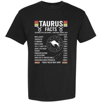 Retro Astrology Zodiac Sign April Or May Birthday Taurus Garment-Dyed Heavyweight T-Shirt