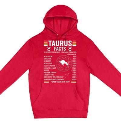 Retro Astrology Zodiac Sign April Or May Birthday Taurus Premium Pullover Hoodie