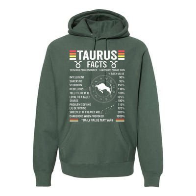 Retro Astrology Zodiac Sign April Or May Birthday Taurus Premium Hoodie