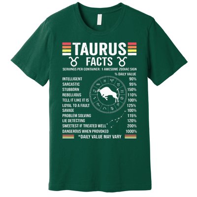 Retro Astrology Zodiac Sign April Or May Birthday Taurus Premium T-Shirt