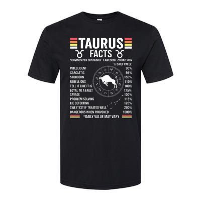 Retro Astrology Zodiac Sign April Or May Birthday Taurus Softstyle CVC T-Shirt