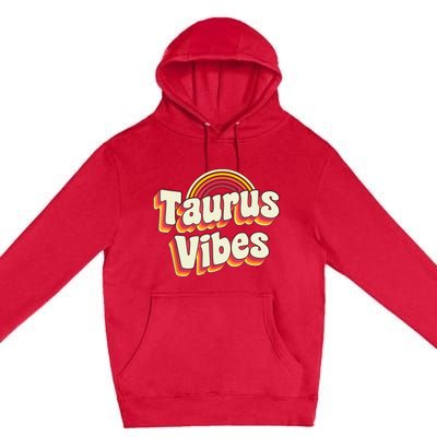 Retro Astrology Zodiac Sign April Or May Birthday Taurus Premium Pullover Hoodie