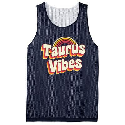 Retro Astrology Zodiac Sign April Or May Birthday Taurus Mesh Reversible Basketball Jersey Tank