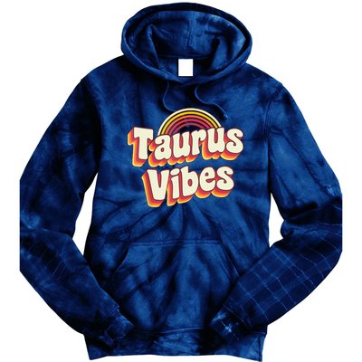 Retro Astrology Zodiac Sign April Or May Birthday Taurus Tie Dye Hoodie