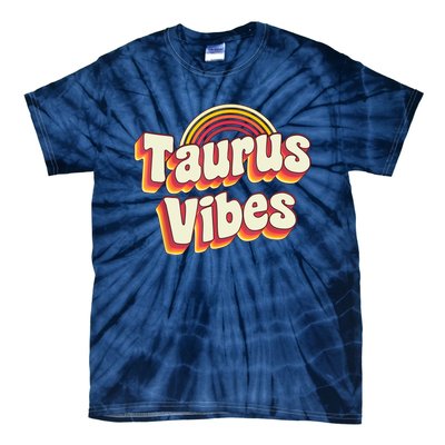 Retro Astrology Zodiac Sign April Or May Birthday Taurus Tie-Dye T-Shirt