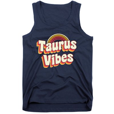 Retro Astrology Zodiac Sign April Or May Birthday Taurus Tank Top