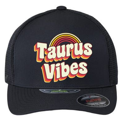 Retro Astrology Zodiac Sign April Or May Birthday Taurus Flexfit Unipanel Trucker Cap