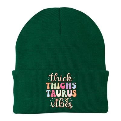 Retro Astrology Zodiac sign April or May birthday Taurus Knit Cap Winter Beanie