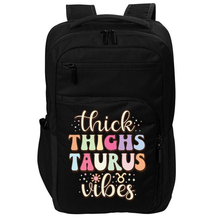 Retro Astrology Zodiac sign April or May birthday Taurus Impact Tech Backpack