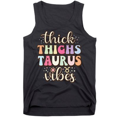 Retro Astrology Zodiac sign April or May birthday Taurus Tank Top