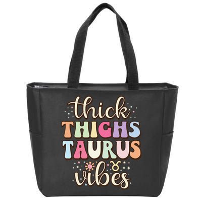 Retro Astrology Zodiac sign April or May birthday Taurus Zip Tote Bag