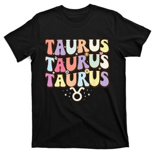 Retro Astrology Zodiac sign April or May birthday Taurus T-Shirt