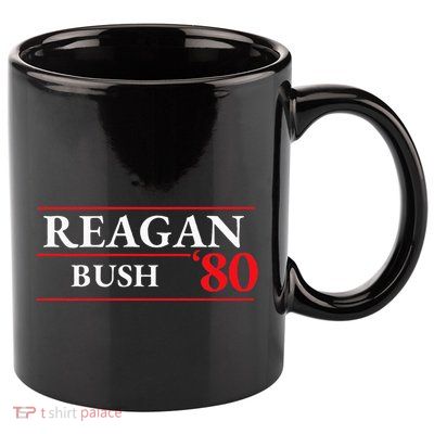 Reagan Bush 1980 Presidential Election 11oz C Handle Ceramic Mug