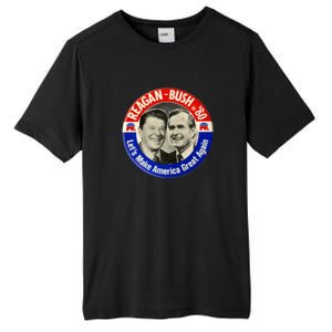 Reagan Bush 1980 Let's Make America Great Again Tall Fusion ChromaSoft Performance T-Shirt