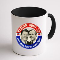 Reagan Bush 1980 Let's Make America Great Again Mug