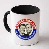 Reagan Bush 1980 Let's Make America Great Again Mug