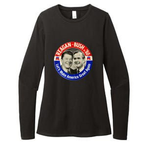 Reagan Bush 1980 Let's Make America Great Again Womens CVC Long Sleeve Shirt