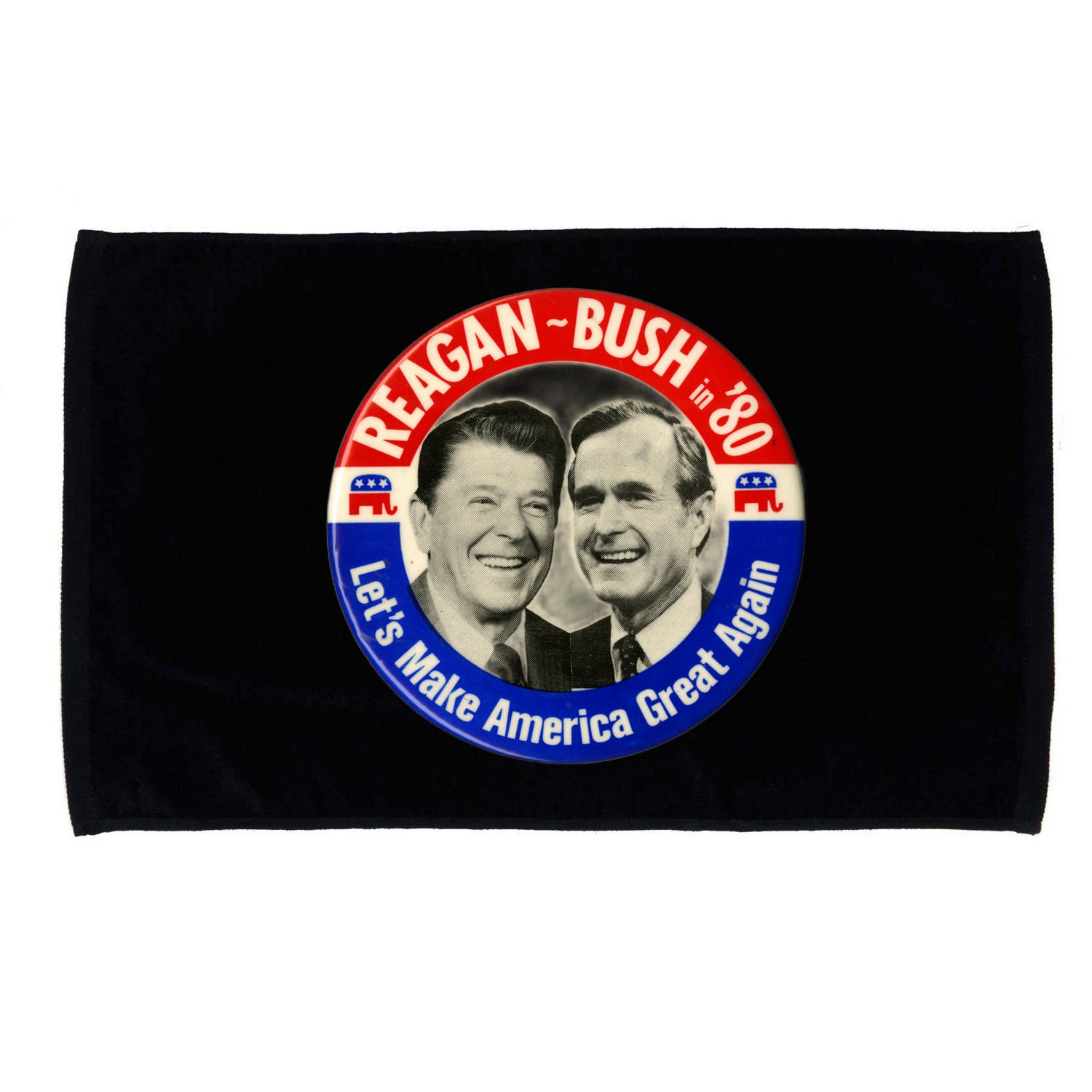 Reagan Bush 1980 Let's Make America Great Again Microfiber Hand Towel
