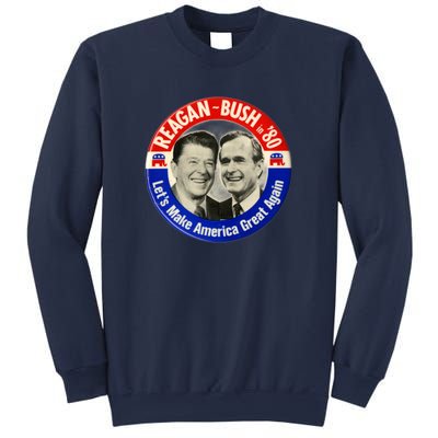 Reagan Bush 1980 Let's Make America Great Again Sweatshirt