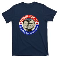 Reagan Bush 1980 Let's Make America Great Again T-Shirt