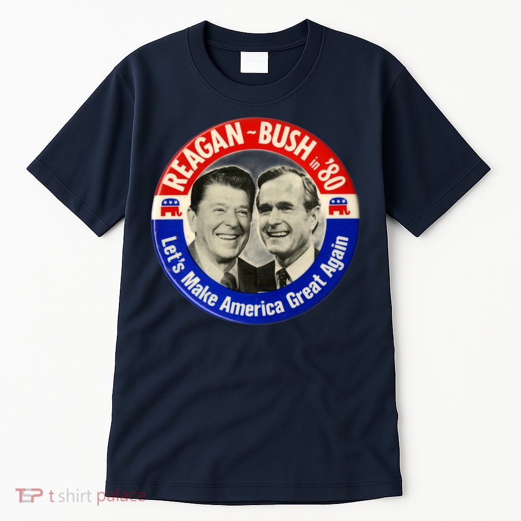 Reagan Bush 1980 Let's Make America Great Again Tall T-Shirt