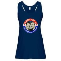 Reagan Bush 1980 Let's Make America Great Again Ladies Essential Flowy Tank