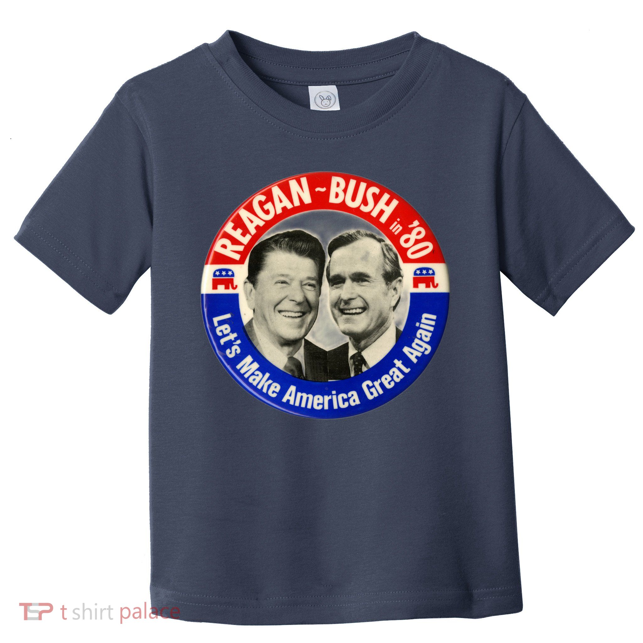 Reagan Bush 1980 Let's Make America Great Again Toddler T-Shirt