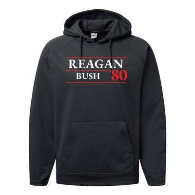 Reagan Bush 1980 Presidential Election Performance Fleece Hoodie