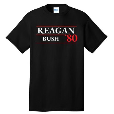 Reagan Bush 1980 Presidential Election Tall T-Shirt