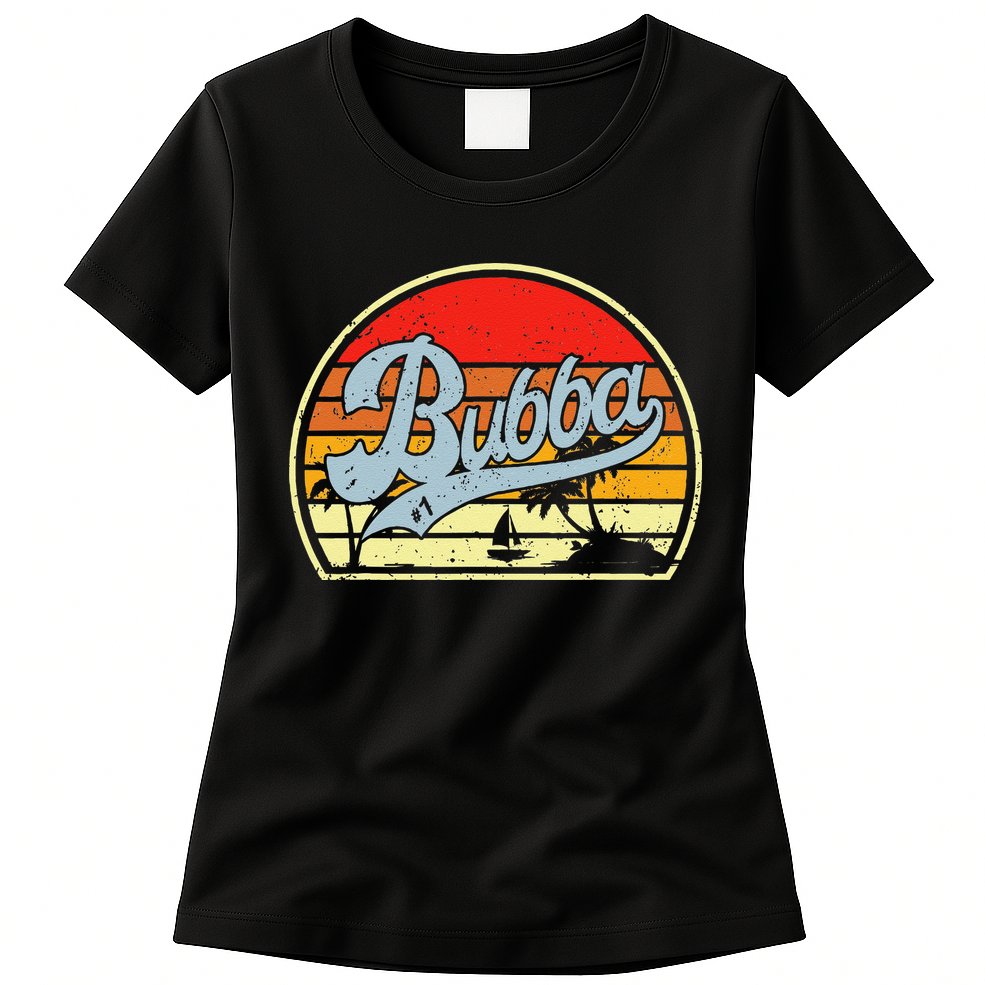 Retro Bubba 1 Best Fathers Day Gifts For Grandpa Womens T-Shirt
