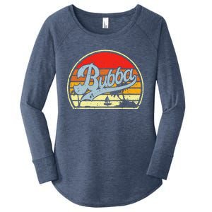 Retro Bubba 1 Best Fathers Day Gifts For Grandpa Women's Perfect Tri Tunic Long Sleeve Shirt