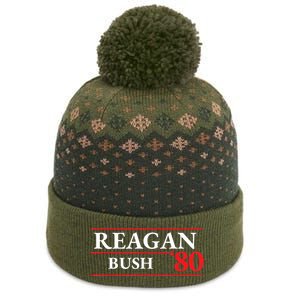 Reagan Bush 1980 Presidential Election The Baniff Cuffed Pom Beanie