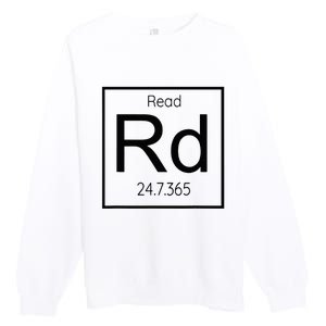 Read Books 247 Black Text Book Lover Premium Crewneck Sweatshirt