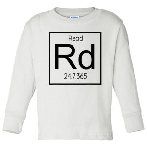 Read Books 247 Black Text Book Lover Toddler Long Sleeve Shirt