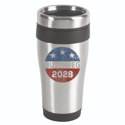 Retro Buddigieg 2028 Pete Buttigieg For President 2028 16oz Travel Tumbler