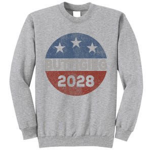 Retro Buddigieg 2028 Pete Buttigieg For President 2028 Tall Sweatshirt