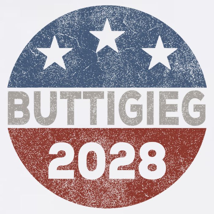 Retro Buddigieg 2028 Pete Buttigieg For President 2028 Garment-Dyed Sweatshirt