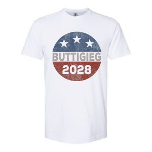 Retro Buddigieg 2028 Pete Buttigieg For President 2028 Softstyle CVC T-Shirt