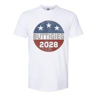 Retro Buddigieg 2028 Pete Buttigieg For President 2028 Softstyle CVC T-Shirt