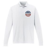 Retro Buddigieg 2028 Pete Buttigieg For President 2028 Performance Long Sleeve Polo