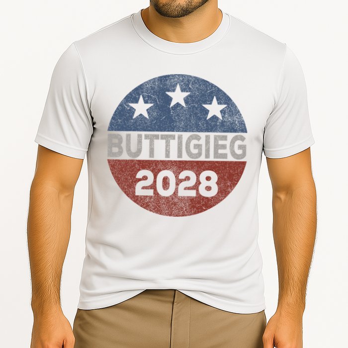Retro Buddigieg 2028 Pete Buttigieg For President 2028 Cooling Performance Crew T-Shirt