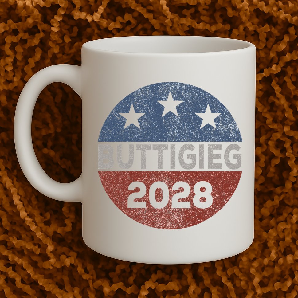 Retro Buddigieg 2028 Pete Buttigieg For President 2028 Mug