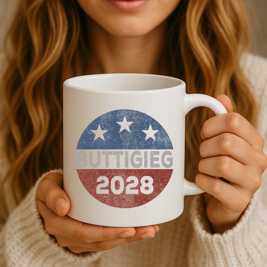 Retro Buddigieg 2028 Pete Buttigieg For President 2028 Mug