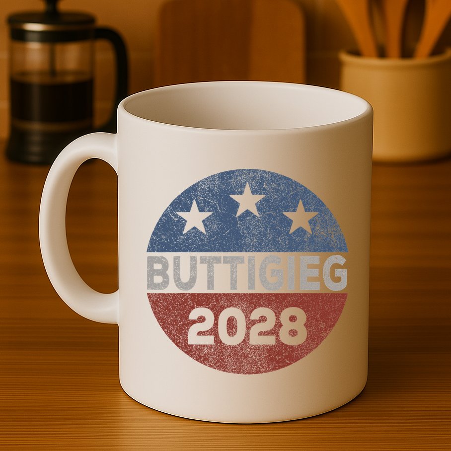 Retro Buddigieg 2028 Pete Buttigieg For President 2028 Mug